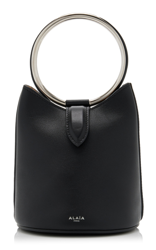 Mini Ring Leather Bucket Bag