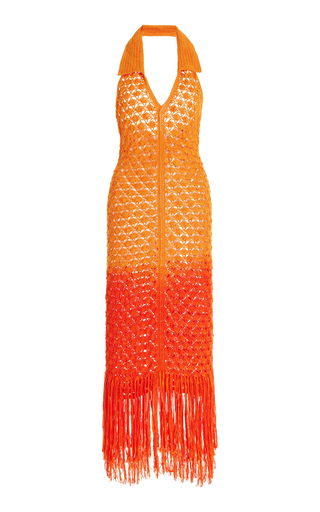 Exclusive Summer Club Crocheted Silk Midi Dress