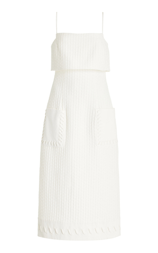 Noval Textured Cotton-Blend Maxi Dress