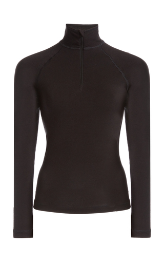 Half-Zip Thermal Jersey Top