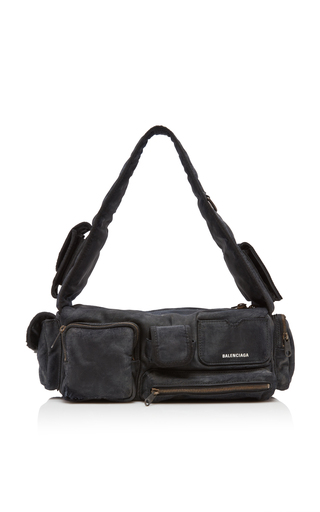 Superbusy Distressed Nylon Sling Bag