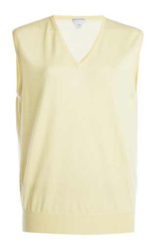 Sleeveless Knit Cashmere Top