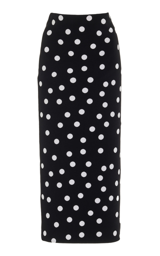 Polka-Dot Midi Skirt