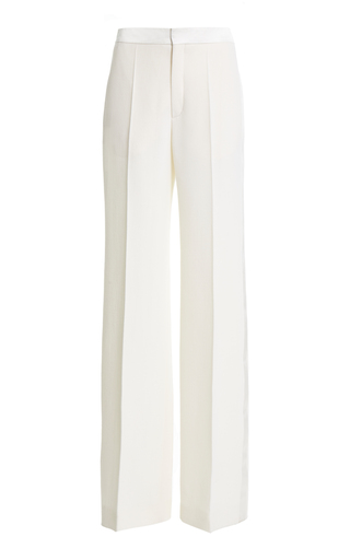 Wool Crepe Tuxedo Pants