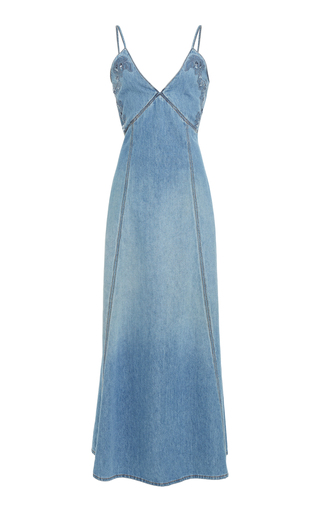 Recycled Cotton-Linen Denim Maxi Dress