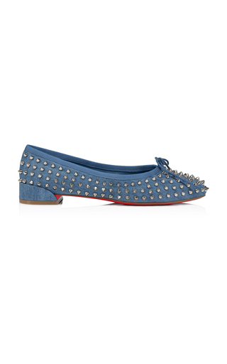 Sweetie Jane Studded Denim Flats