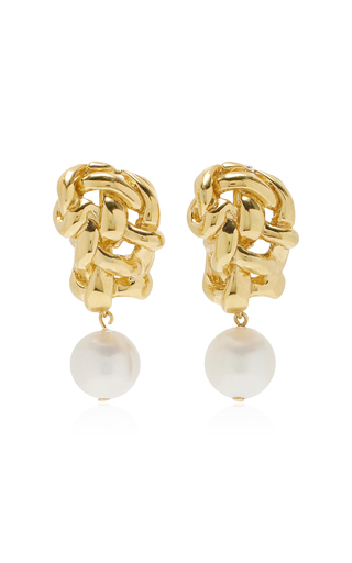 Pearl 18K Gold-Plated Earrings