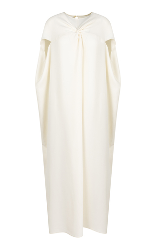 Twisted Silk Crepe Maxi Dress