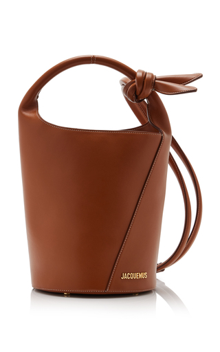 Le Petit Tourni Leather Bucket Bag