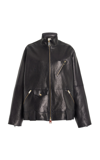 Shallin Oversized Leather Jacket