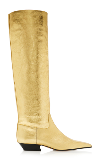 Marfa Metallic Leather Knee-HighBoots