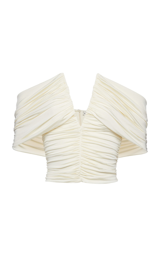 Ruched Off-The-Shoulder Top