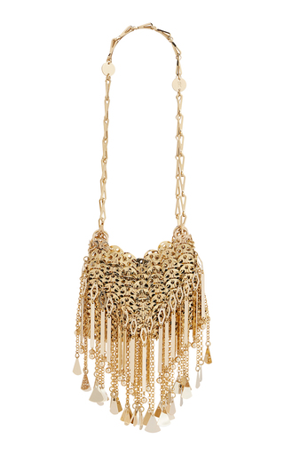 Embellished Chain Fringe Shoulder Bag