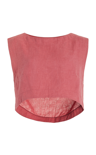 Martina Linen Crop Top