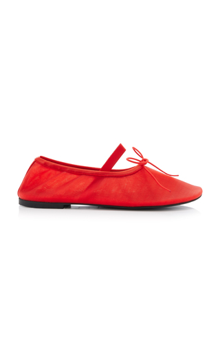 Glove Mesh Mary Jane Ballet Flats