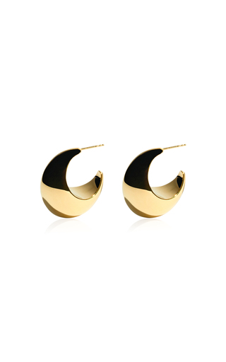 Chunky Hoop 18k Gold-Plated Earrings