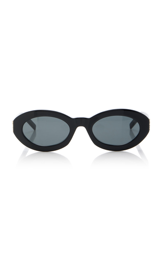 Round-Frame Acetate Sunglasses