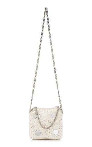 Mini Falabella Mirror-Detailed Crocheted Bag