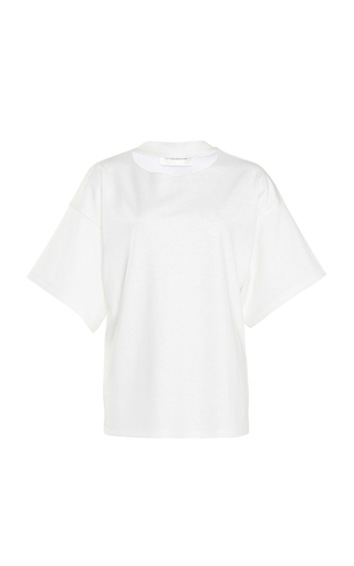 Boxy Linen-Jersey T-Shirt